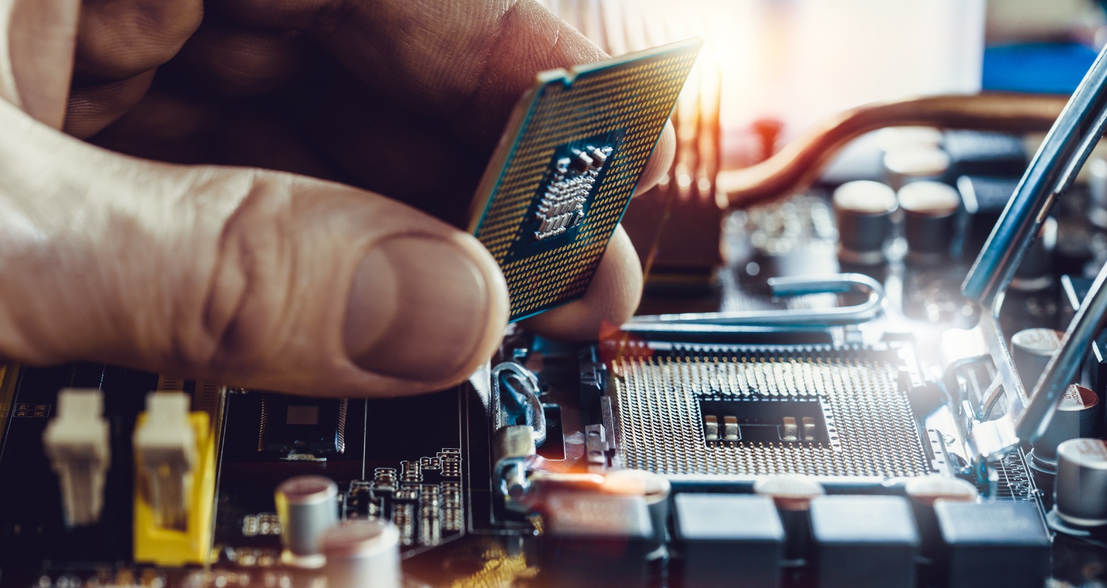 Microchip highlighting Meltdown and spectre vulnerabilities