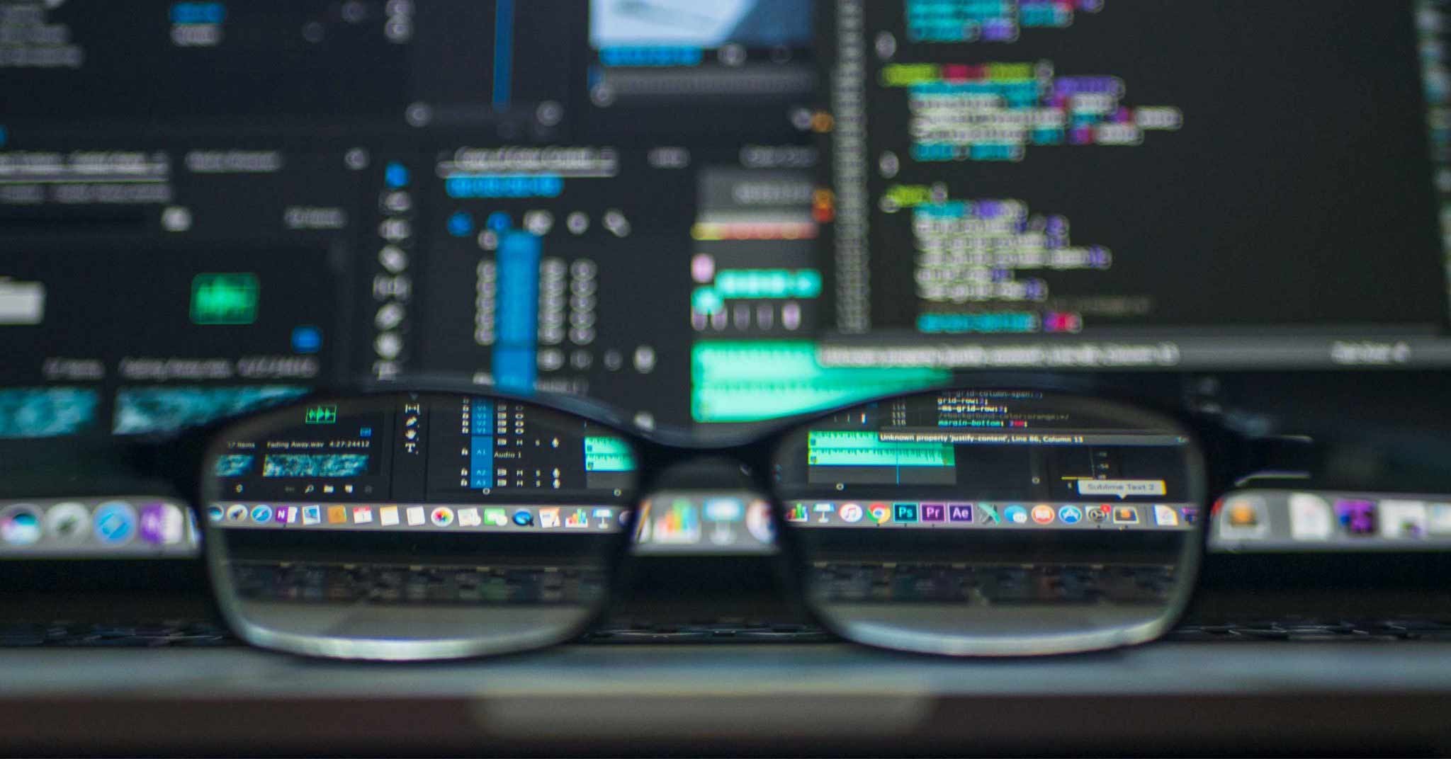 Glasses keeping an eye on whats important