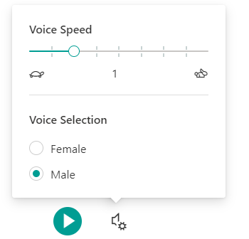 teams voice reader